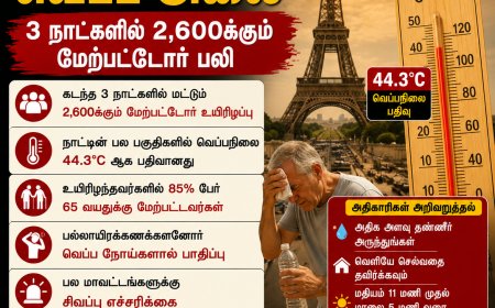 உலகச் செய்திகள் | பிரான்சில் கொடிய வெப்ப அலை